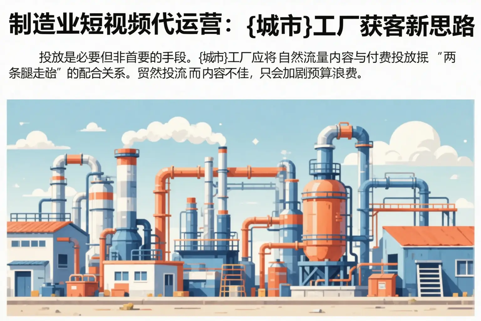 制造业短视频代运营：瓮安工厂获客新思路
